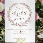 Gold and lavender wedding invitations
