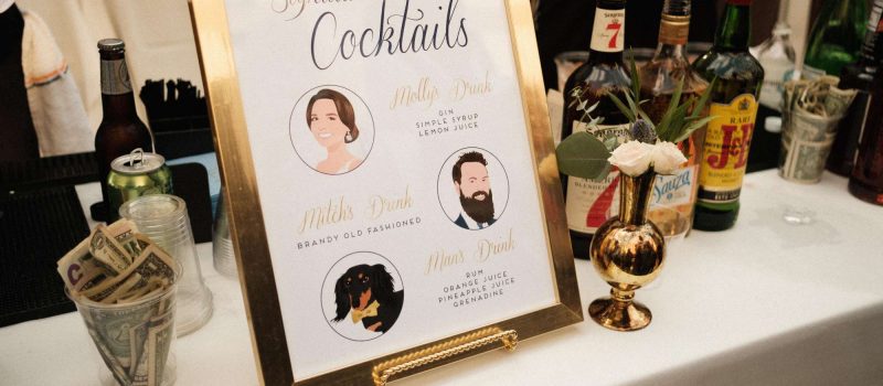 Signature Cocktail sign by Miss Design Berry