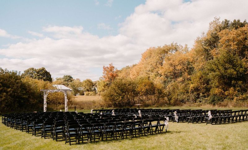 Outdoor ceremony space available May through October at Fete of Wales in Wisconsin.