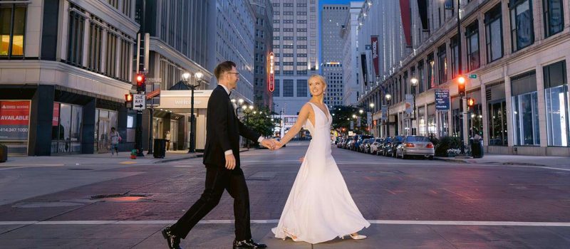 Liz and Peter marry in Downtown Milwaukee at the Bradley Symphony Center