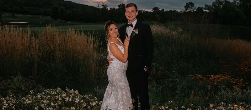 Jess and Tommy marry at the Hawks View Golf Club in Lake Geneva
